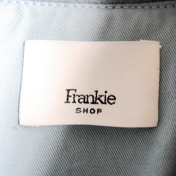 Frankie Shop blue midi shirt jacket shacket coat - Picture 6 of 8